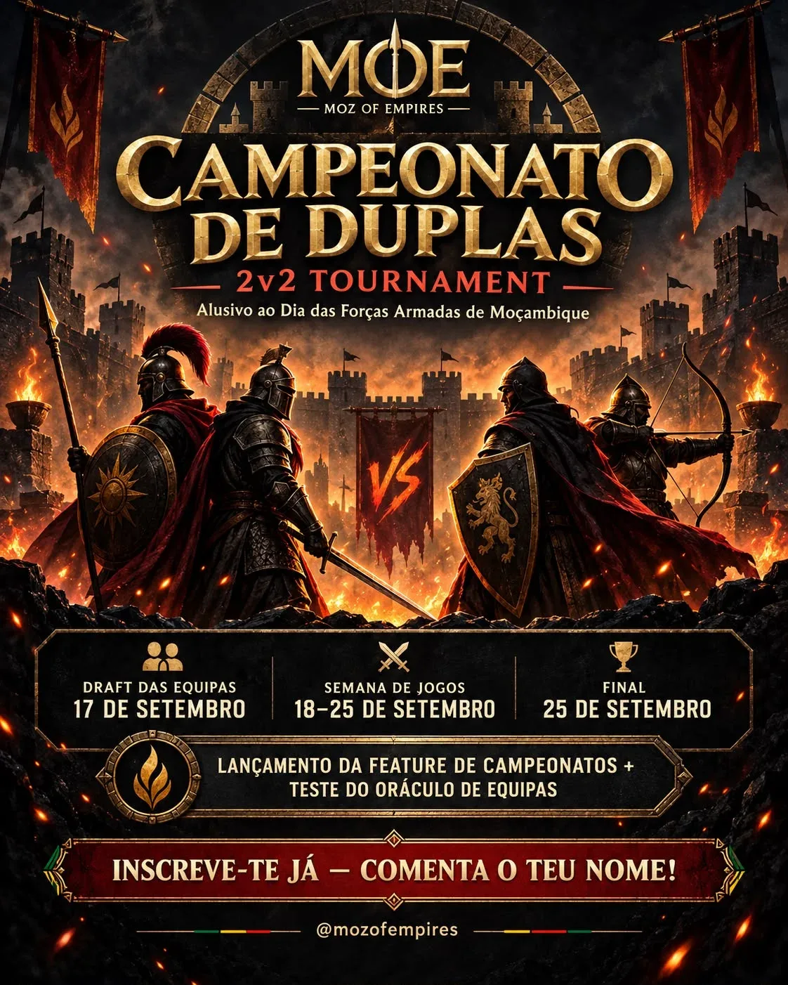 Cartaz do torneio Campeonato - Dia das Forças Armadas - 2026
